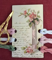 Love Roses Vintage Postcard Threadkeep