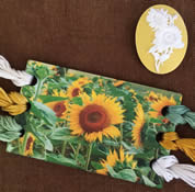 Sunflowers Vintage Postcard