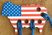 USA Flag Sheep Threadkeep